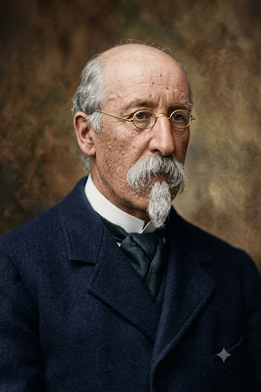 Imagen de Juan Eustaquio Delmas restaurada y coloreada digitalmente con ayuda de IA